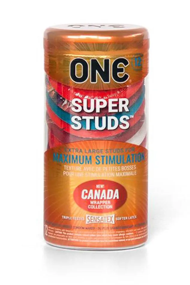 One Condoms Super Studs 12 pk Pamco Female Sex Toys