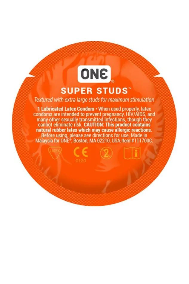 One Condoms Super Studs 12 pk Pamco Female Sex Toys