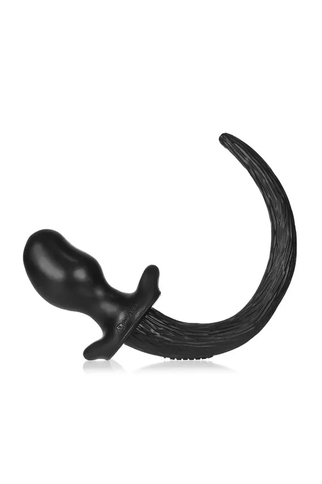 Oxballs Anal Oxballs Puppy Tail Butt Plug Bulldog Large Black