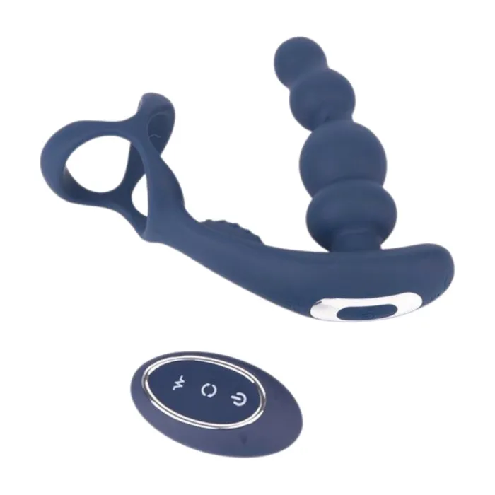 Oxyshop Vibrating Prostate Plug with Cock Ring Male Sex Toys