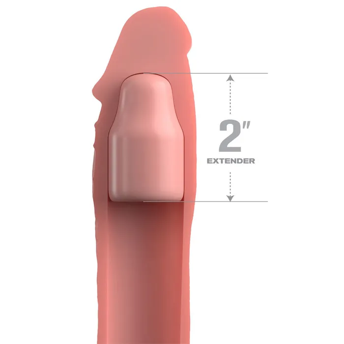 Pipedream Fantasy XTensions Elite 2 Inch Silicone XTension with Strap Light Pipedream Anal