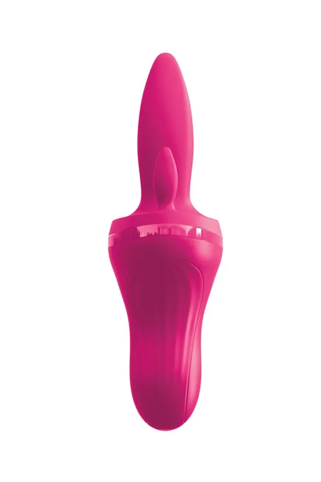 Pipedream Vibrators Pipedream 3Some Holey Trinity Triple Tongue Vibrator Pink