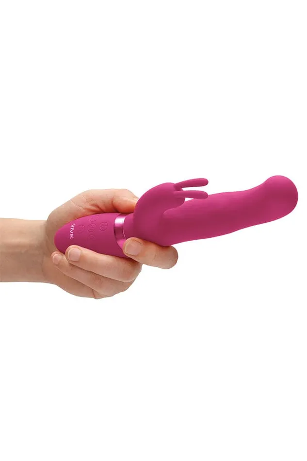 Shots Toys Vibrators Shots Toys VIVE Izara Rotating Beading Rabbit Vibrator Pink