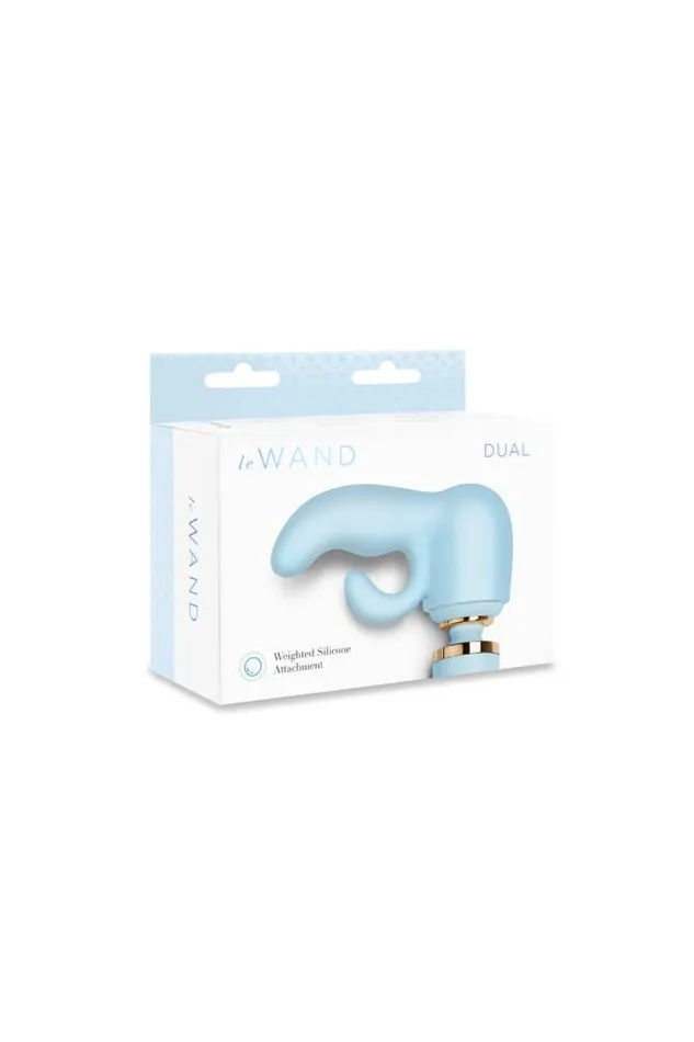 Vibrators Le Wand Le Wand Dual Weighted Silicone Wand Attachment Blue