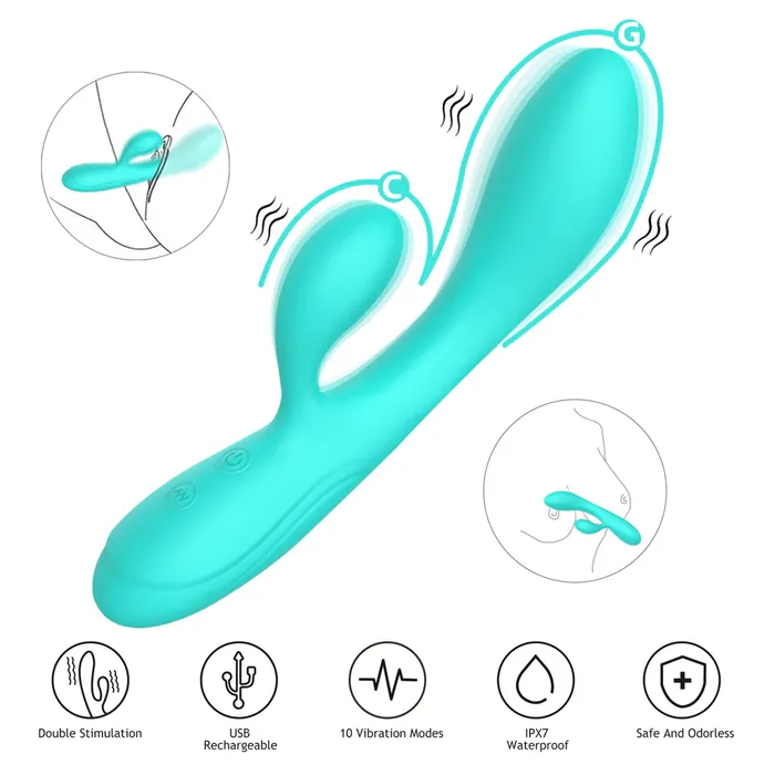 Vibrators Winyi Winyi Havana Rabbit Vibrator Pink