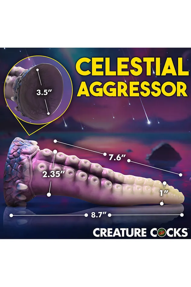 XR Brands Dildos XR Brands Creature Cocks Astropus Tentacle Silicone Dildo Multicolour