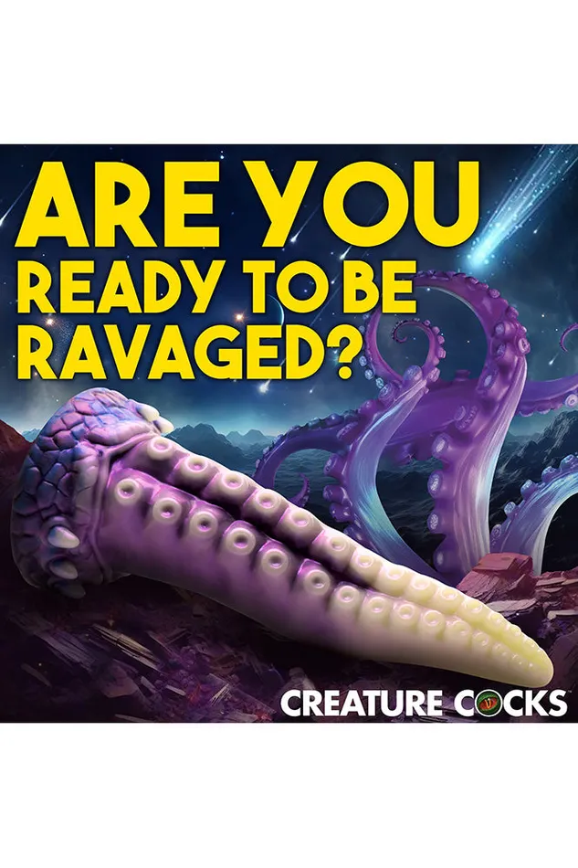 XR Brands Dildos XR Brands Creature Cocks Astropus Tentacle Silicone Dildo Multicolour