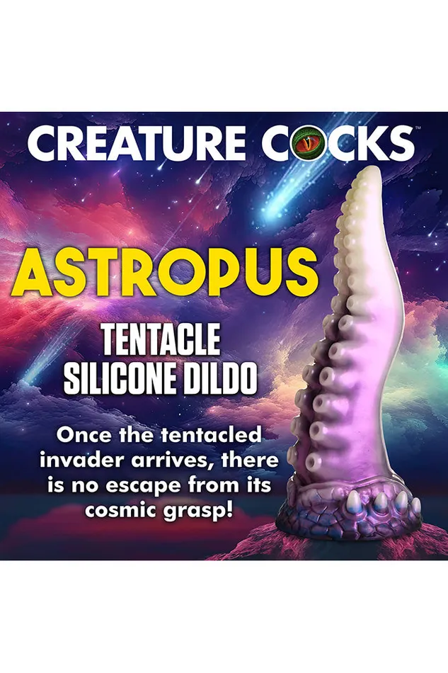 XR Brands Dildos XR Brands Creature Cocks Astropus Tentacle Silicone Dildo Multicolour