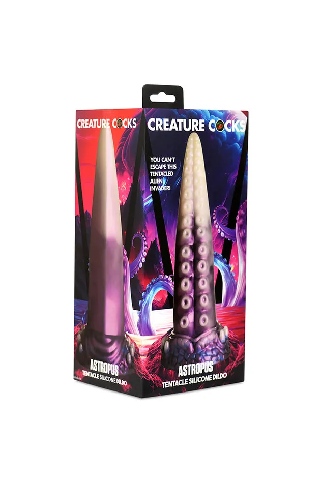 XR Brands Dildos XR Brands Creature Cocks Astropus Tentacle Silicone Dildo Multicolour