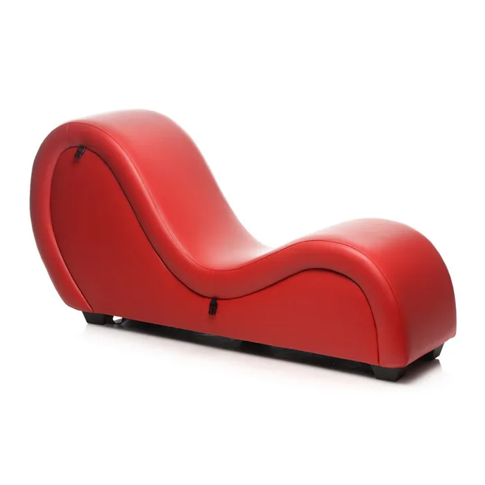XR Brands Male Sex Toys XR Brands Master Series Kinky Couch Sex Chaise With Pillows Red