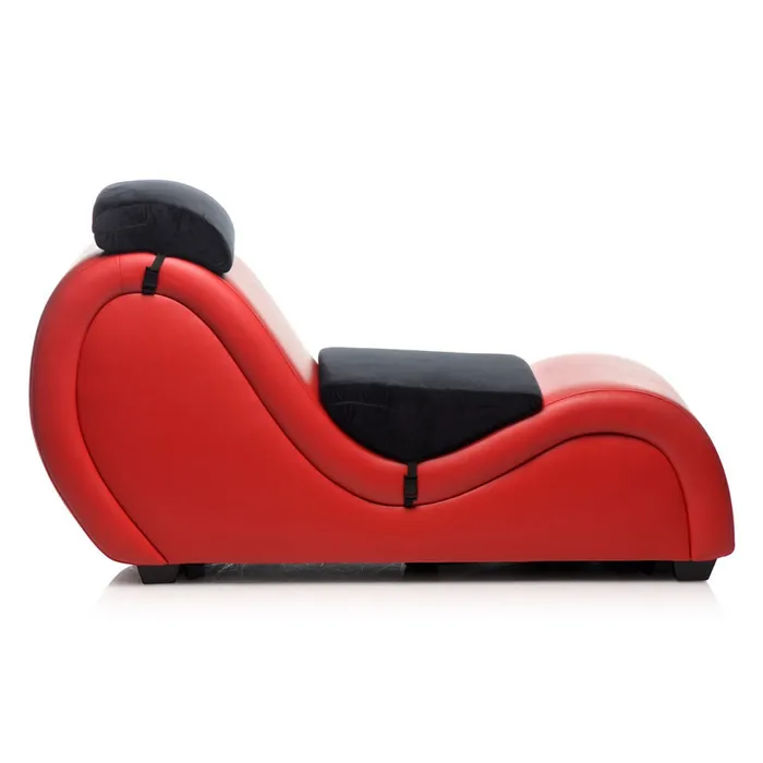 XR Brands Male Sex Toys XR Brands Master Series Kinky Couch Sex Chaise With Pillows Red