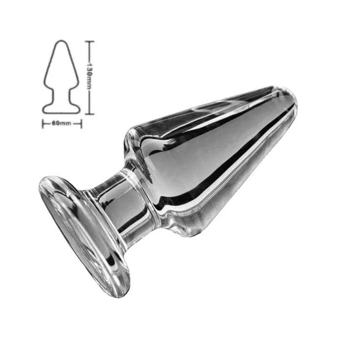 3 Sizes Large Transparent Glass Butt Plug For Men Lovegasm Anal