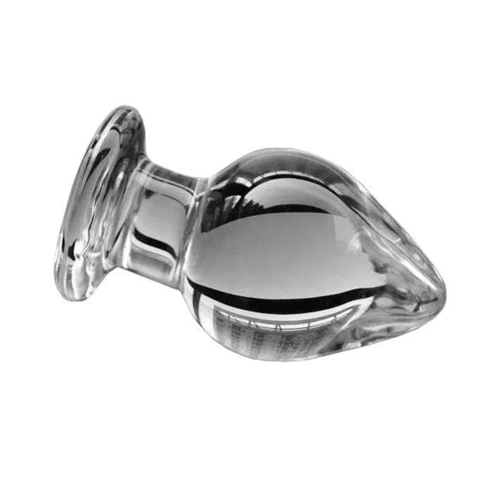 3 Sizes Large Transparent Glass Butt Plug For Men Lovegasm Anal
