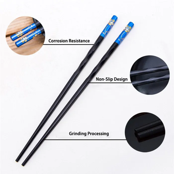 AMY CO New Family Use Chopsticks Stainless Steel Chopsticks Alloy Chopsticks 5 pairs H082 Dildos