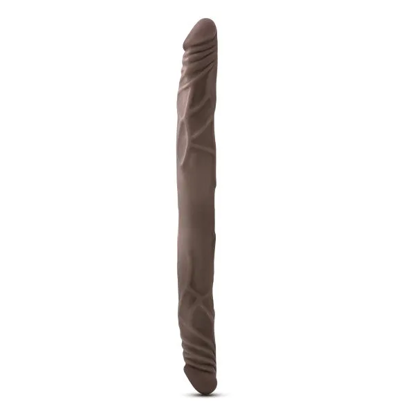 Blush Dildos Dr Skin 14 Inch Double Dildo Chocolate