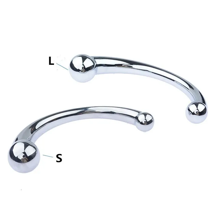 Double Ended Stainless Steel G Spot Wand Prostate Massage Stick Penis P Spot Stimulator Anal Dildo Plug Sex Toys for Men Women LAZADASEXTOYS Male Sex Toys
