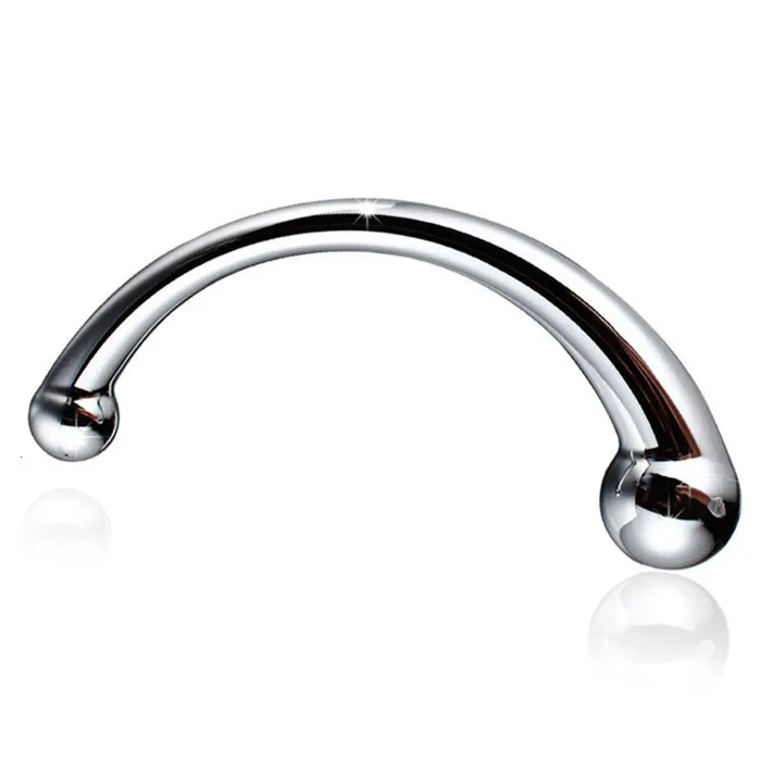 Double Ended Stainless Steel G Spot Wand Prostate Massage Stick Penis P Spot Stimulator Anal Dildo Plug Sex Toys for Men Women LAZADASEXTOYS Male Sex Toys
