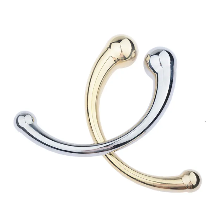 Double Ended Stainless Steel G Spot Wand Prostate Massage Stick Penis P Spot Stimulator Anal Dildo Plug Sex Toys for Men Women LAZADASEXTOYS Male Sex Toys