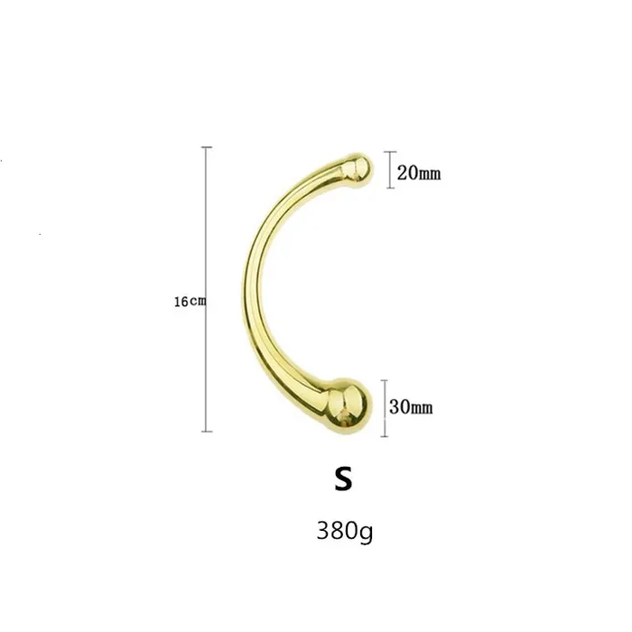 Double Ended Stainless Steel G Spot Wand Prostate Massage Stick Penis P Spot Stimulator Anal Dildo Plug Sex Toys for Men Women LAZADASEXTOYS Male Sex Toys