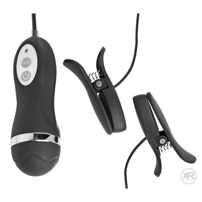 Frisky Power Pinchers 10 Mode Vibrating Nipple Clamps Male Sex Toys