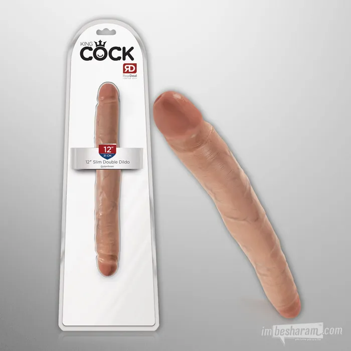 King Cock 12 Slim Double Realistic Dildo Pipedream Female Sex Toys