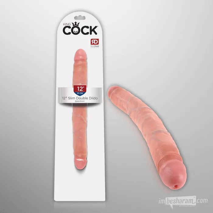 King Cock 12 Slim Double Realistic Dildo Pipedream Female Sex Toys