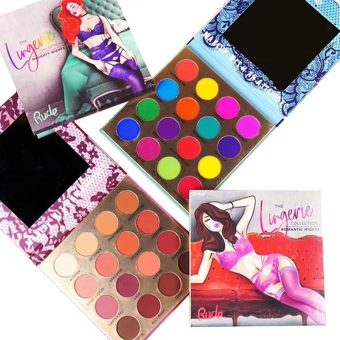 Lingerie RUDE 16 Colors Lingerie Bright Matte Eyeshadow Eye shadow Palette KBEAUTY MZ080 Vibrators