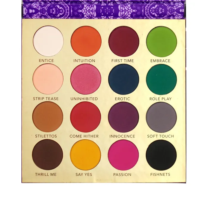 Lingerie RUDE 16 Colors Lingerie Bright Matte Eyeshadow Eye shadow Palette KBEAUTY MZ080 Vibrators
