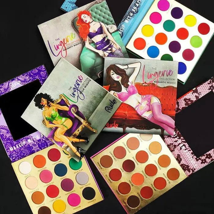 Lingerie RUDE 16 Colors Lingerie Bright Matte Eyeshadow Eye shadow Palette KBEAUTY MZ080 Vibrators