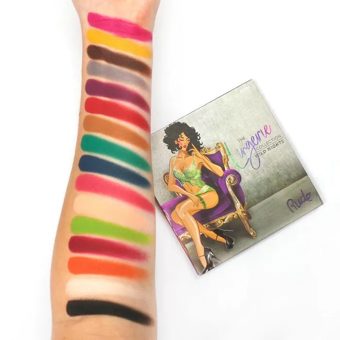 Lingerie RUDE 16 Colors Lingerie Bright Matte Eyeshadow Eye shadow Palette KBEAUTY MZ080 Vibrators