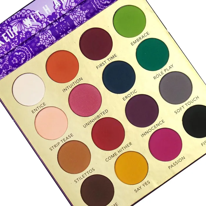 Lingerie RUDE 16 Colors Lingerie Bright Matte Eyeshadow Eye shadow Palette KBEAUTY MZ080 Vibrators