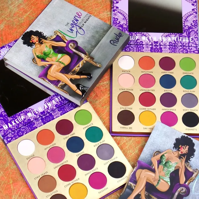 Lingerie RUDE 16 Colors Lingerie Bright Matte Eyeshadow Eye shadow Palette KBEAUTY MZ080 Vibrators