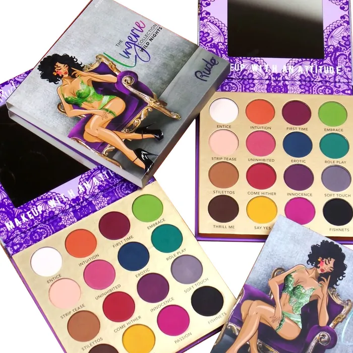 Lingerie RUDE 16 Colors Lingerie Bright Matte Eyeshadow Eye shadow Palette KBEAUTY MZ080 Vibrators