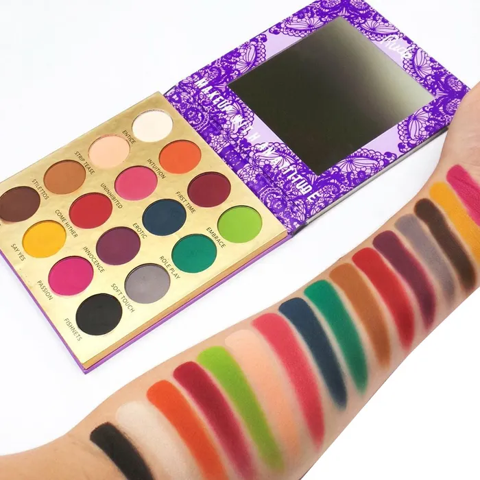 Lingerie RUDE 16 Colors Lingerie Bright Matte Eyeshadow Eye shadow Palette KBEAUTY MZ080 Vibrators