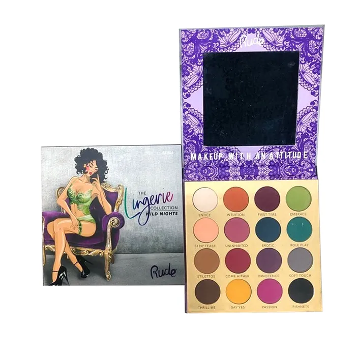Lingerie RUDE 16 Colors Lingerie Bright Matte Eyeshadow Eye shadow Palette KBEAUTY MZ080 Vibrators