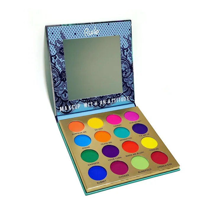 Lingerie RUDE 16 Colors Lingerie Bright Matte Eyeshadow Eye shadow Palette KBEAUTY MZ080 Vibrators