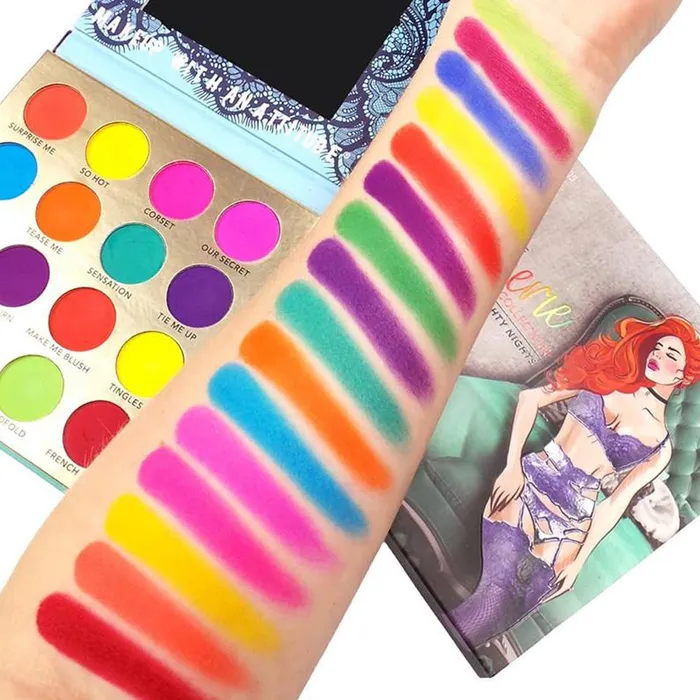 Lingerie RUDE 16 Colors Lingerie Bright Matte Eyeshadow Eye shadow Palette KBEAUTY MZ080 Vibrators