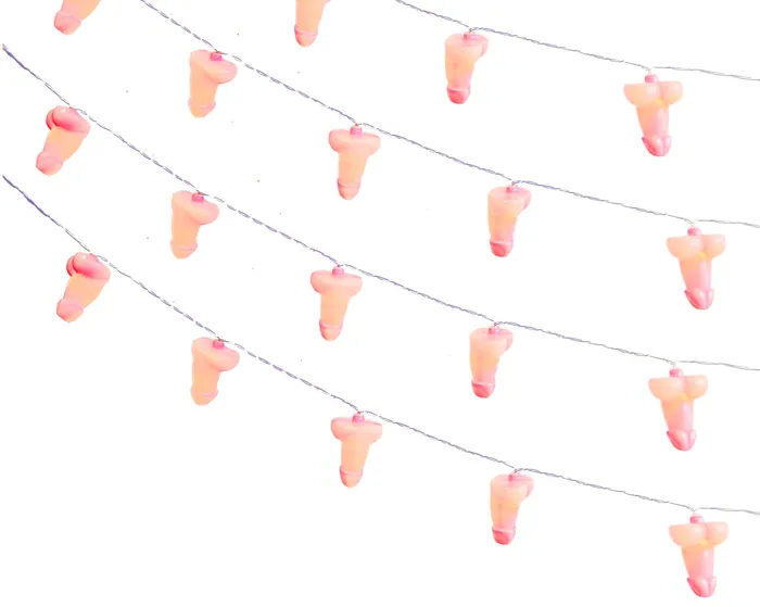 Little Genie Male Sex Toys Glitterati Penis String Lights 20 Lights