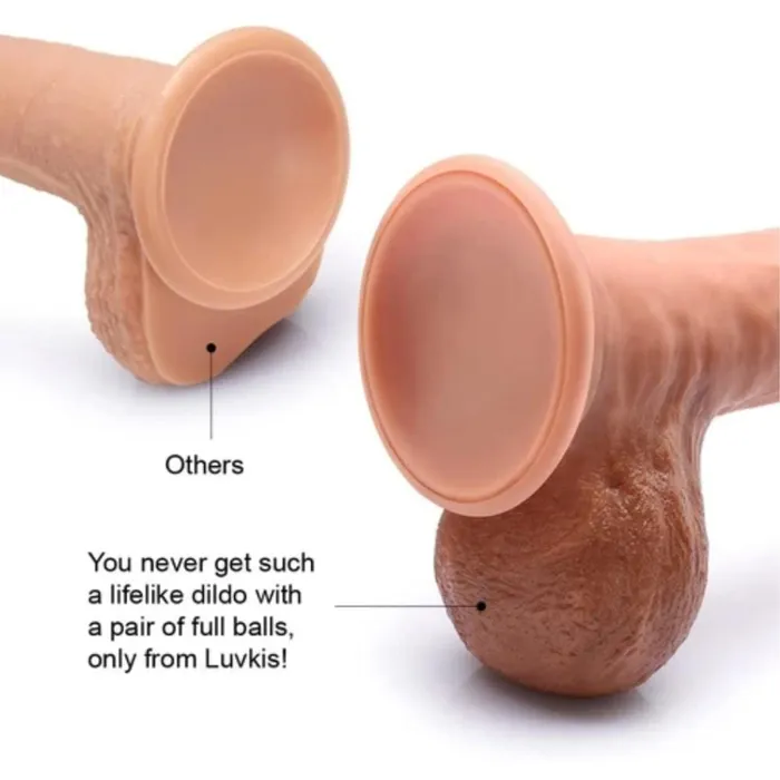 Lovegasm Dildos Lifelike King Sized 9 Realistic Feel Skin Like Dildo Veiny Largest Humongous 9 Inch Lightskin Anal