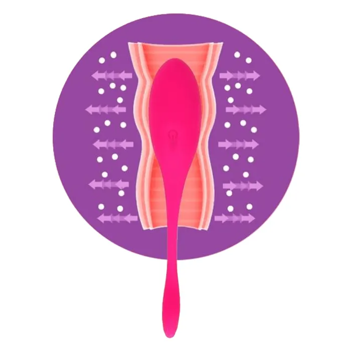 Lovegasm Pink Sperm Remote Control Kegel Balls Female Sex Toys
