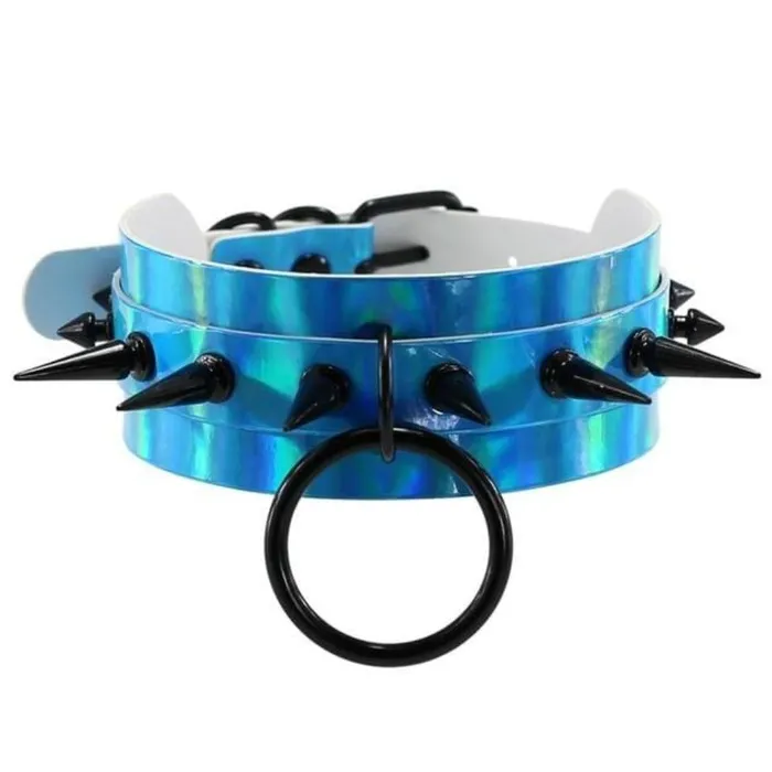 Lovegasm Vibrators Colorful Oversized Spiked Collar