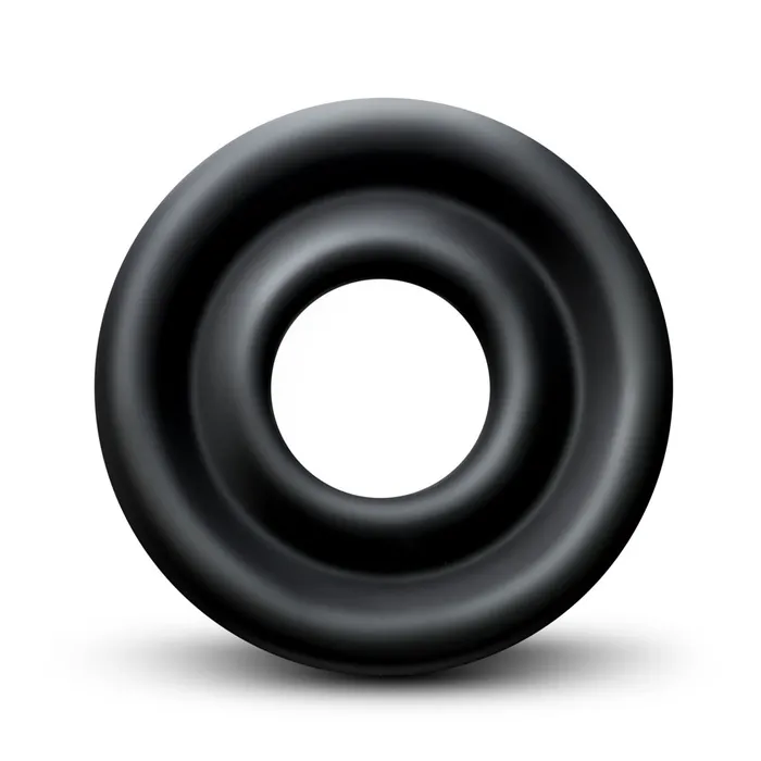 Male Sex Toys Blush Performance Silicone Pump Sleeve Medium Black