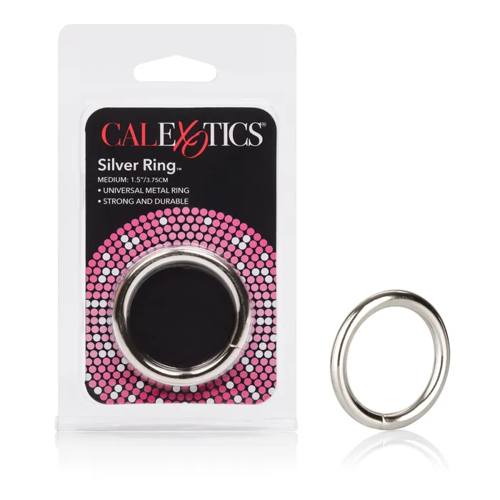 Male Sex Toys CalExotics Silver Ring Medium