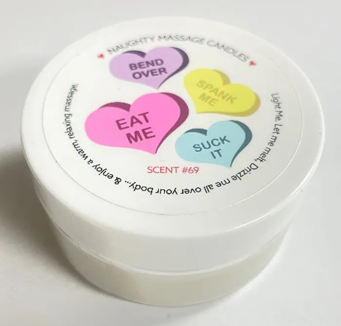 Sale Specials Dildos Vday Candy Heart Massage Candle Madagascar Vanilla 17 Oz