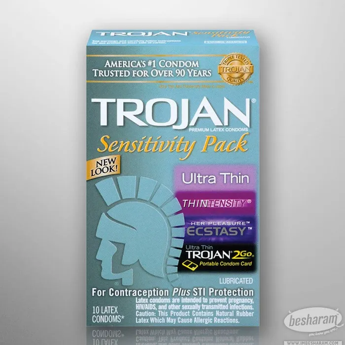 Trojan Sensitivity Pack Condoms Pack of 3 Trojan Enhancers