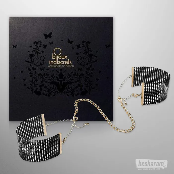 Vibrators Bijoux Indiscrets Bijoux Indiscrets Desir Metallique Metallic Mesh Handcuffs