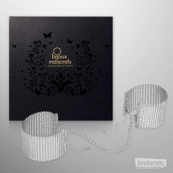 Vibrators Bijoux Indiscrets Bijoux Indiscrets Desir Metallique Metallic Mesh Handcuffs