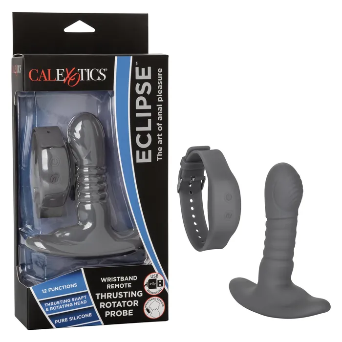 Anal California Exotics California Exotics Eclipse Wristband Remote Thrusting Rotator Probe Anal Plug Black Anal California Exotics California Exotics Eclipse Wristband Remote Thrusting Rotator Probe Anal Plug Black