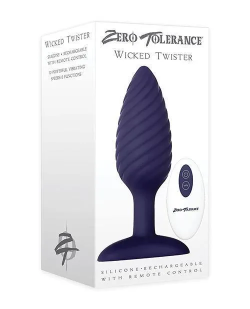 Anal Evolved Novelties INC Zero Tolerance Wicked Twister Anal Rechargeable Purple Anal Evolved Novelties INC Zero Tolerance Wicked Twister Anal Rechargeable Purple