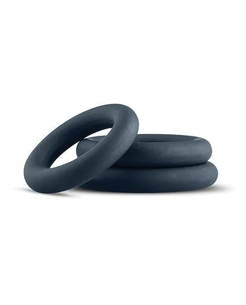 Anal Onedc Boners 3 Pc Cock Ring Set Black